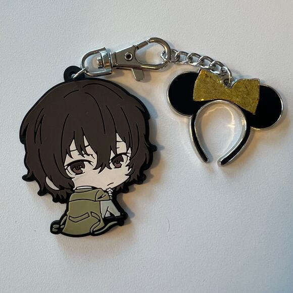 Key Chain Minnie Mouse & Bungo Stray - Picture 1 of 5